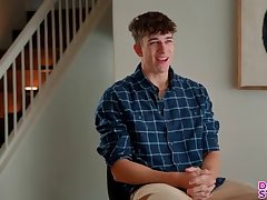 This season on Dating my Stepson, we're taking a new twist. The guys are looking for love, but they need to date the potential girlfriend's mom first. If it works out, he'll date the daughter right on the spot. Today's milf is Bunny Madison, mom to Becky. Bunny has prepared a floor picnic as a date with Parker Ambrose. They begin chatting, and the chemistry between them definitely sparks.They go outside to play a variety of games in Bunny’s magnificent backyard. The longer they play, the hornier Bunny gets. When they play foosball, Bunny tries to distract Parker with her big boobies. Deciding to take Parker and his dick for a test drive is the next natural step for Bunny, who eases Parker onto his back so she can enjoy every inch of his hardon. First she sucks him off, and then Bunny climbs aboard for a ride on that nice stiffie.Parker takes Bunny to the couch to really have his way with her. After enjoying a pussy feast, Parker shoves it back in and bends Bunny nearly in half with his dicking down. Getting to her knees, Bunny watches over her shoulder as Parker gives her one last fuck in doggy right through a creampie. Parker tells Bunny that he’s not interested in her daughter, but he’d do this again with Bunny herself.